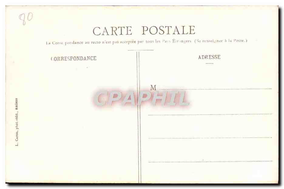 CPA Amiens Cathedrale La Nef prise du Triforium — Back