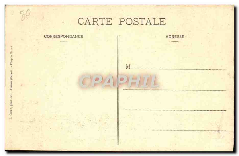 CPA Amiens Cathedrale La Grande Nef — Rückseite