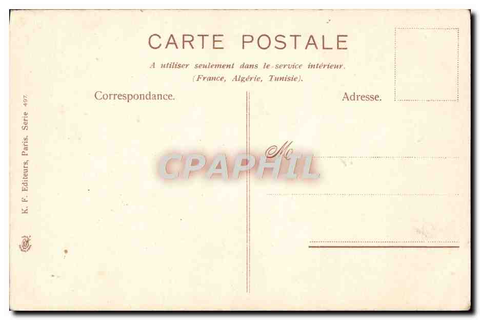 CPA Fantaisie Fleurs Souhaits Sinceres — Back