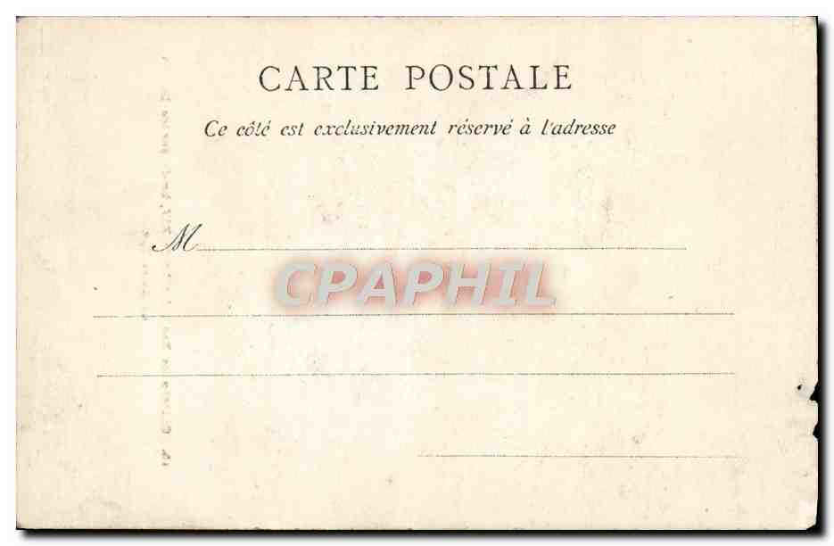 CPA Chateau de Pau Lit Louis XIV brode par les Dames de Saint Cyr — Verso