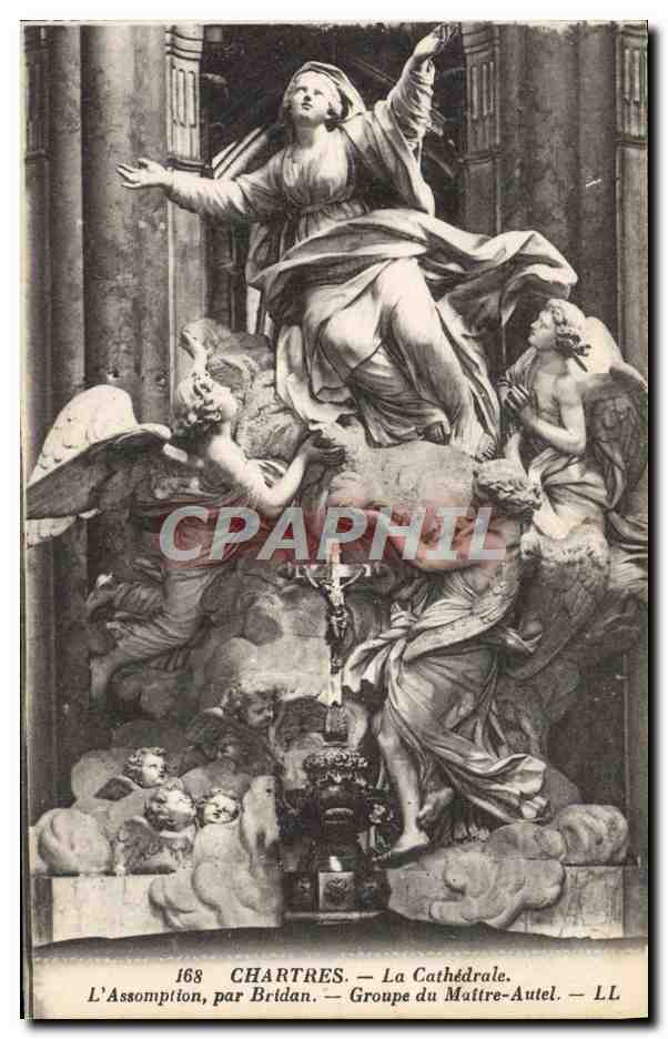 CPA Chartres La Carhedrale L'Assomption par Bridan Groupe du maitre autel