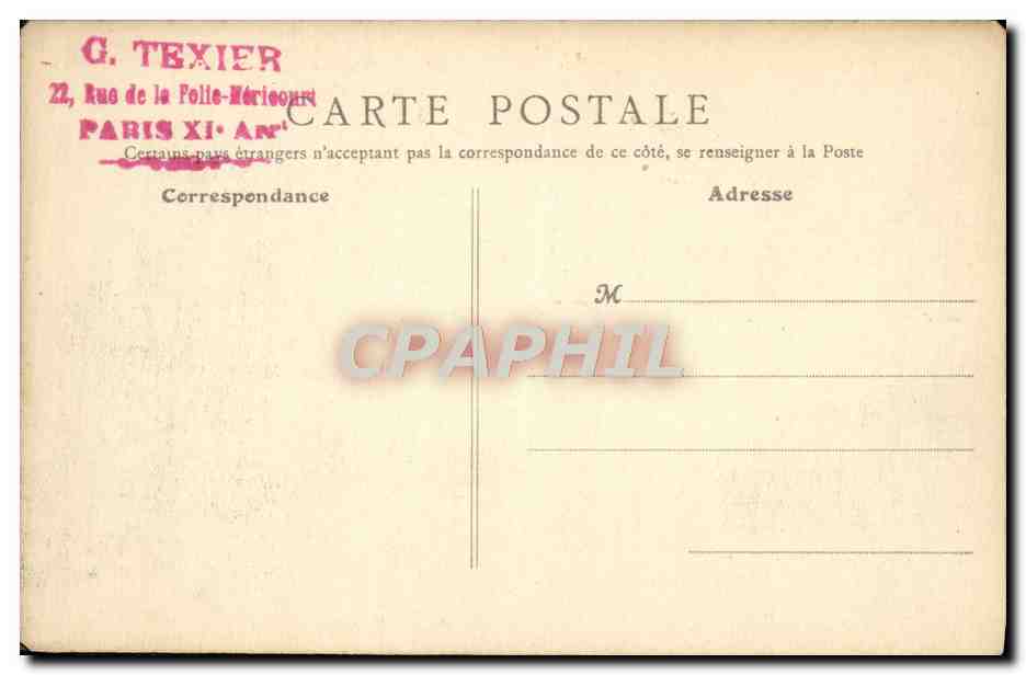 CPA Chanson du Maire D'Eu Place de L'Hotel de Ville — Rückseite