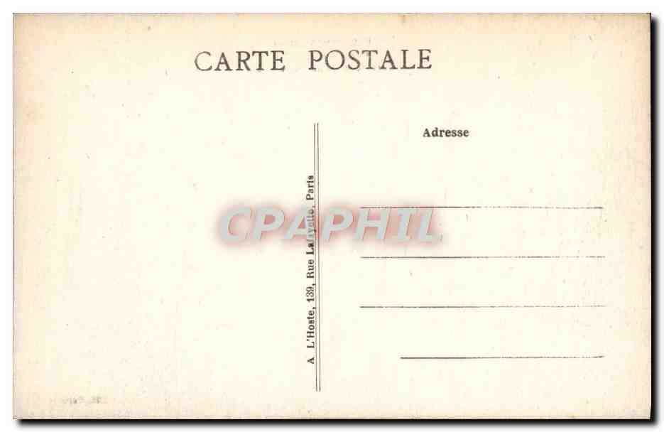Fleurines (Oise) — Forêt d'Halatte, carrefour de la Belle-Croix — éditeur L'Hoste, Paris — Rückseite