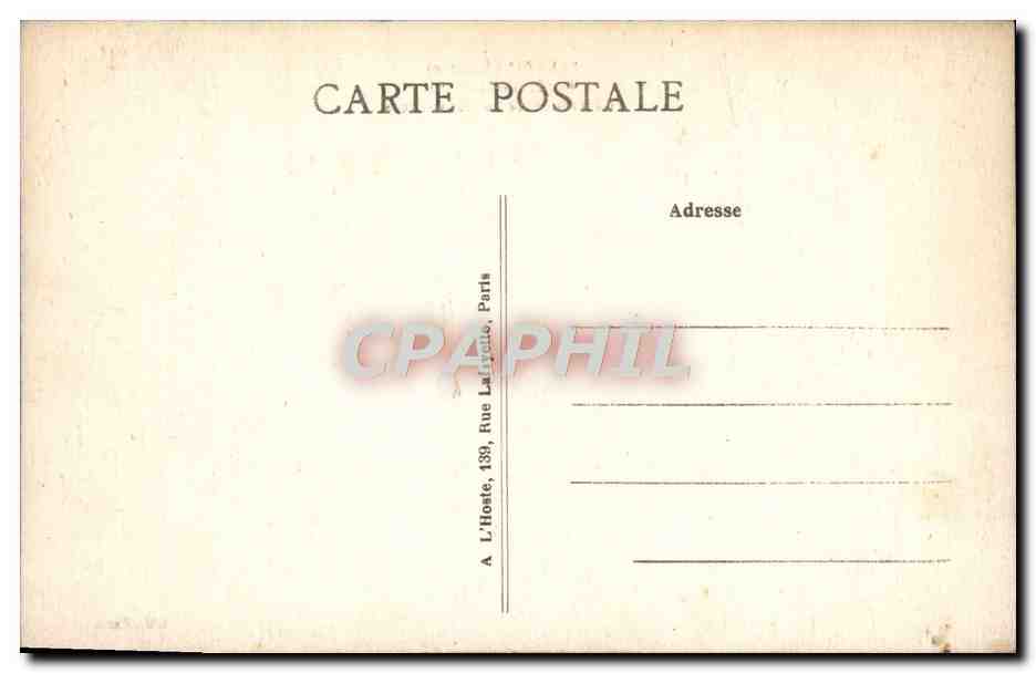 CPA Fleurines Foret d'Halatte Carrefour de la Belle Croix — Rückseite