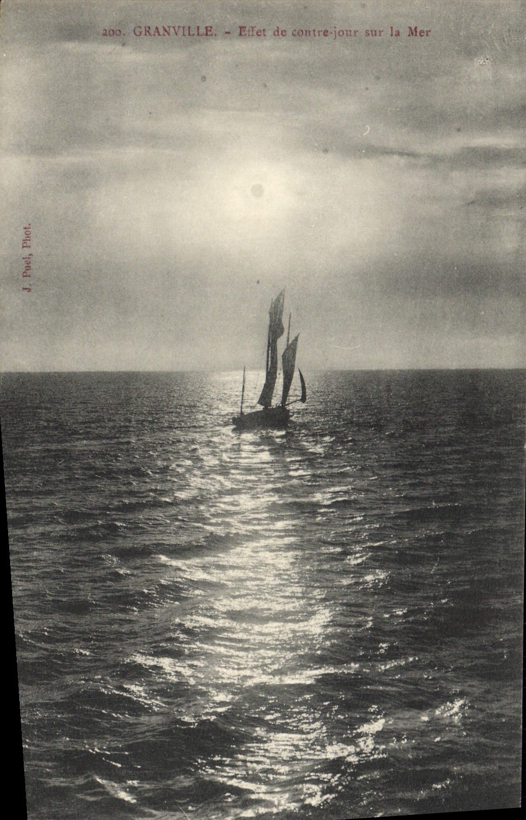Granville — Lichtreflex am Meer — J. Puel Phot.