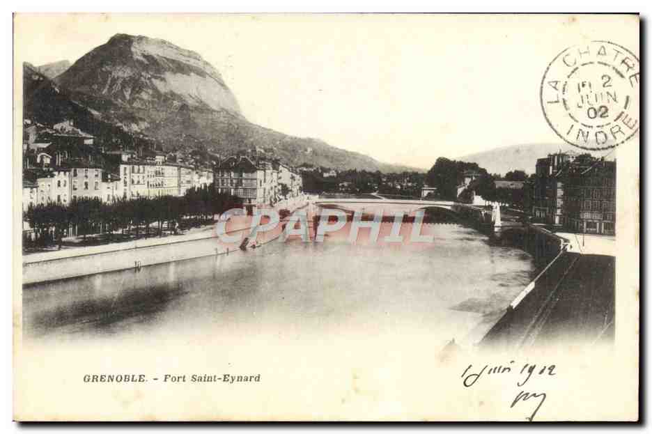 Grenoble - Fort Saint-Eynard — vue du Rhône et du mont Saint-Eynard — éditeur non identifié