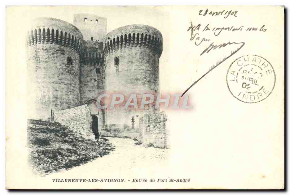 CPA Villeneuve les Vignon Le Fort St Andre