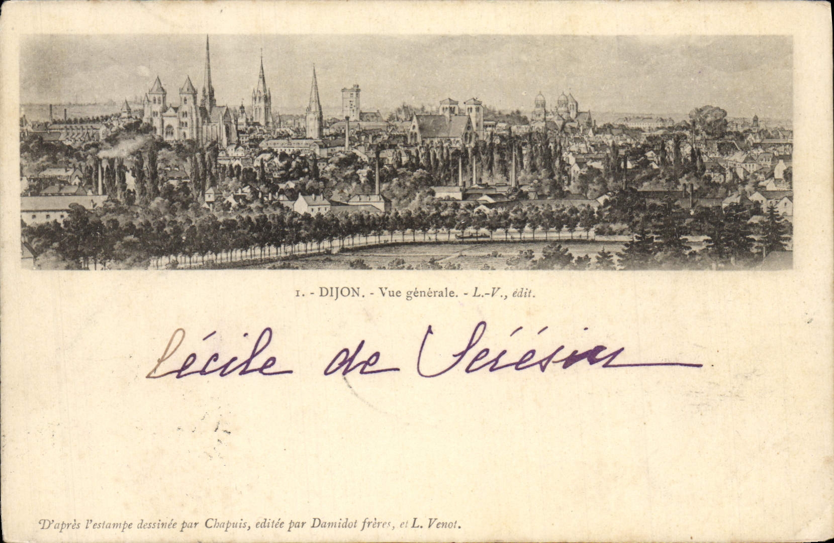 CPA Dijon Vue generale