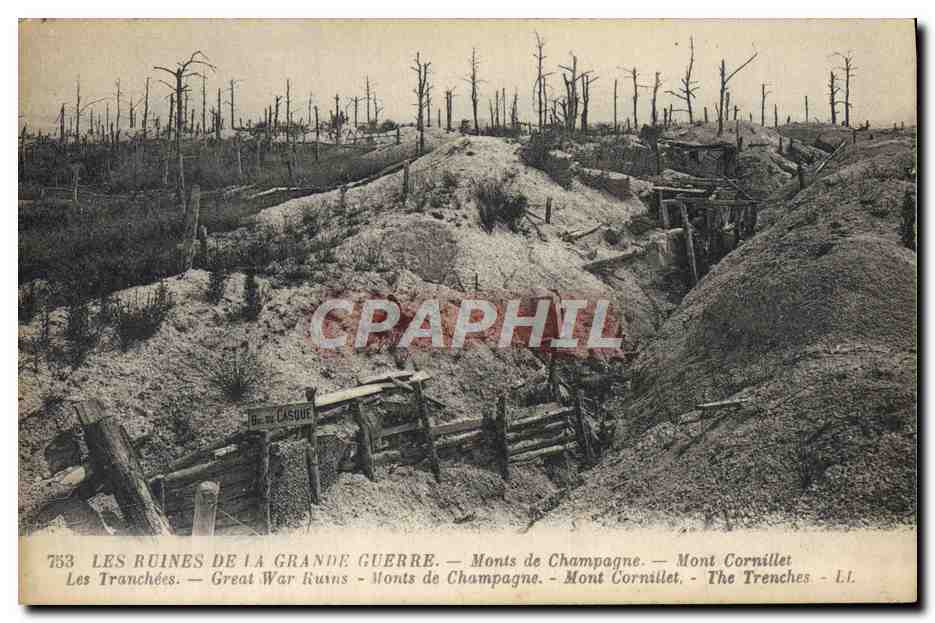 Ruinen des Großen Krieges — Monts de Champagne — Mont Cornillet — 763