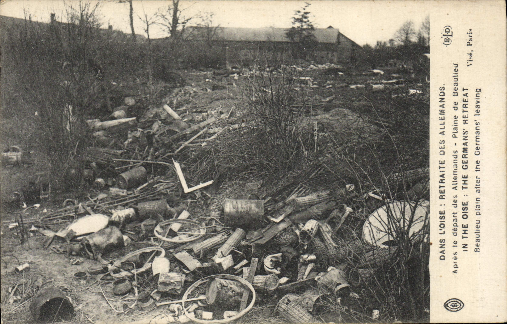 Plaine des Allemands — Après le départ des Allemands — Visé, Paris — Éditeur B. Le Baley, impr. à Paris