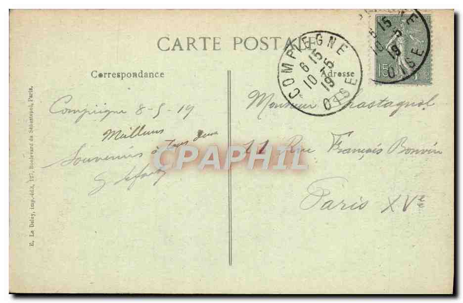 Plaine des Allemands — Après le départ des Allemands — Visé, Paris — Éditeur B. Le Baley, impr. à Paris — Reverso