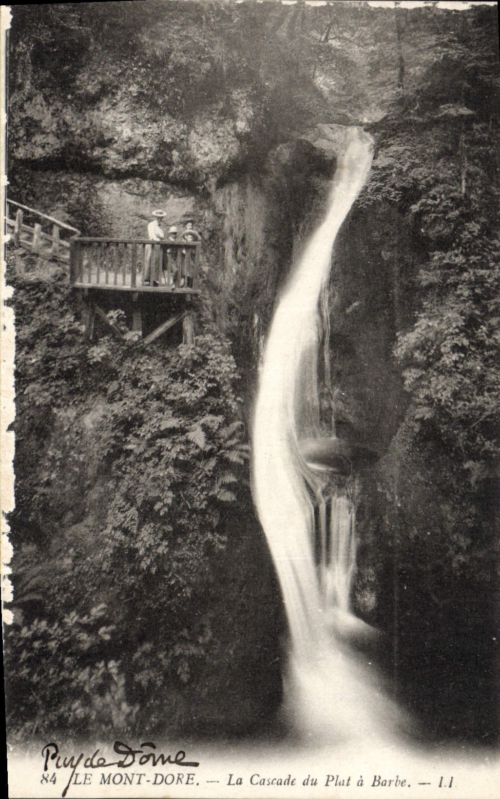 CPA Le Mont Dore La Cascade du Plat a Barbe