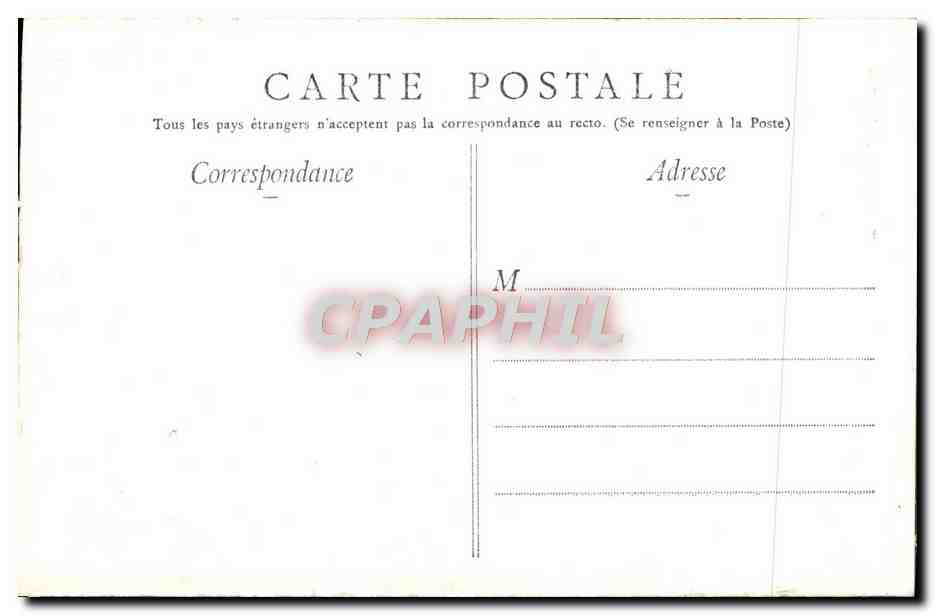 CPA Lourdes Vue Generale du Funiculaire — Verso