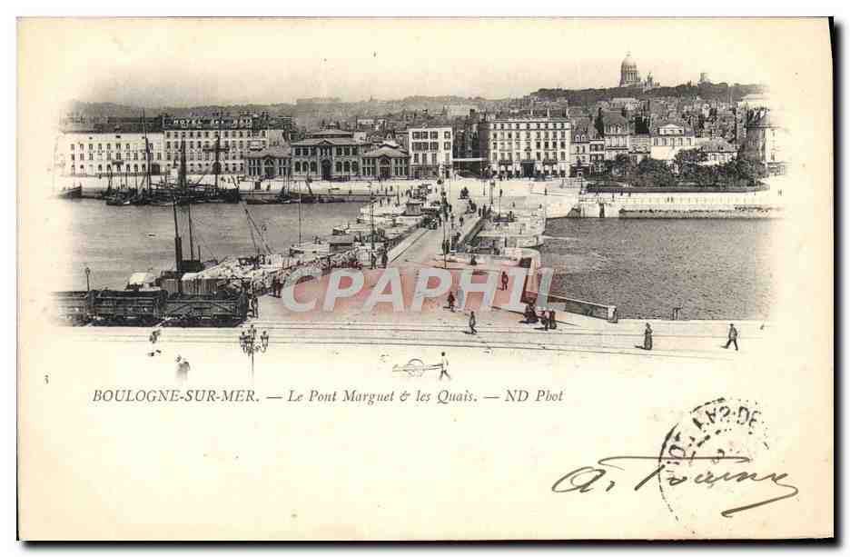 Boulogne-sur-Mer — Le Pont Marguet & les Quais — ND Phot