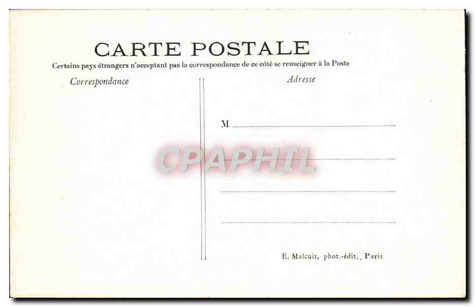 Le Bois de Vincennes — Un Embarcadère — E. Malcuit, phot.-édit., Paris, n° 348 — Reverso