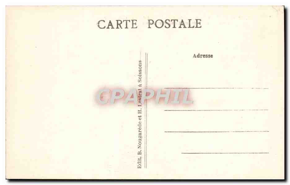 CPA Soissons Autour de la Cathedrale Militaria — Rückseite