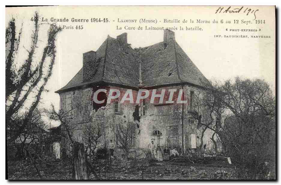La Cure de Laimont (Meuse) — après la bataille de la Marne — IMP. DAUDINIÈRE, NANTERRE