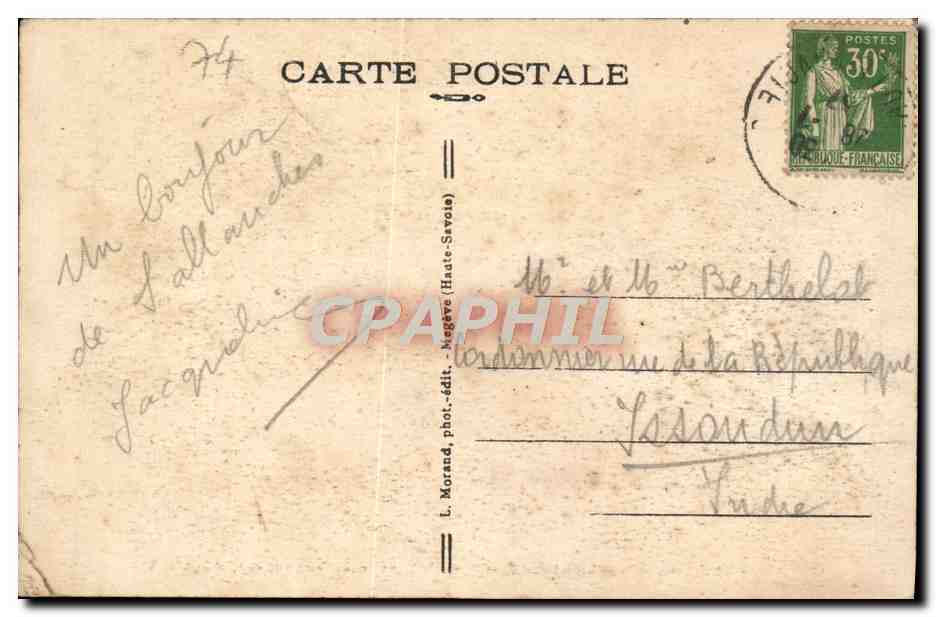 CPA Haute Savoie Sallanches et L'Aiguille de Varens — Reverso