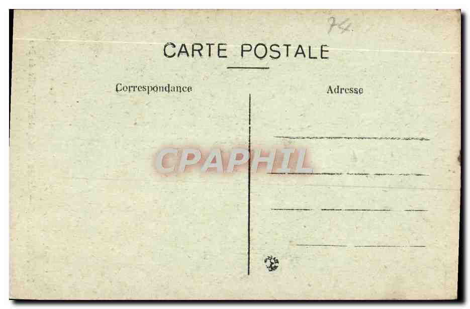 CPA Chamonix Casino Municipal et l'Aiguille du Dru — Rückseite