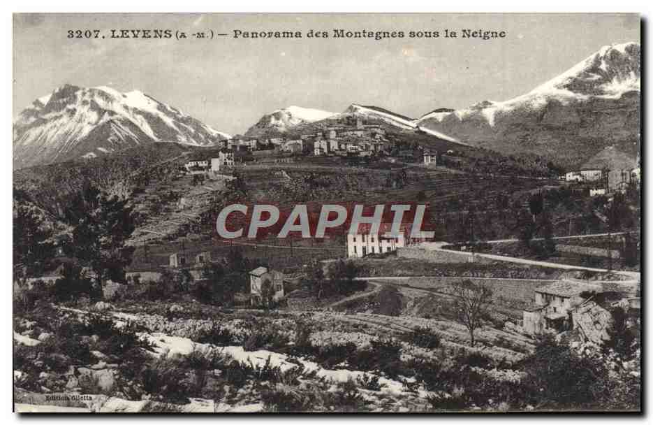 CPA Levens Panorama des Montagnes Sous la Neige