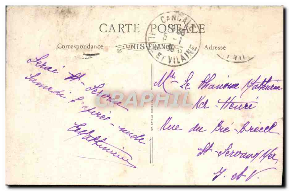 CPA Le Dorat Eglise Paroissiale — Back