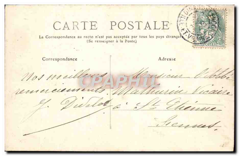 CPA L'Auvergne Chatelguyon Vue Prise du Calvaire — Rückseite