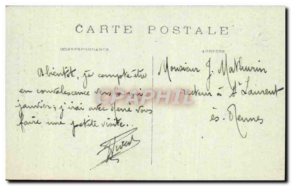 Clermont-Ferrand — Église de N.-D. du Port (Porte d'entrée) — L'Hirondelle, Paris, n°483 — Verso