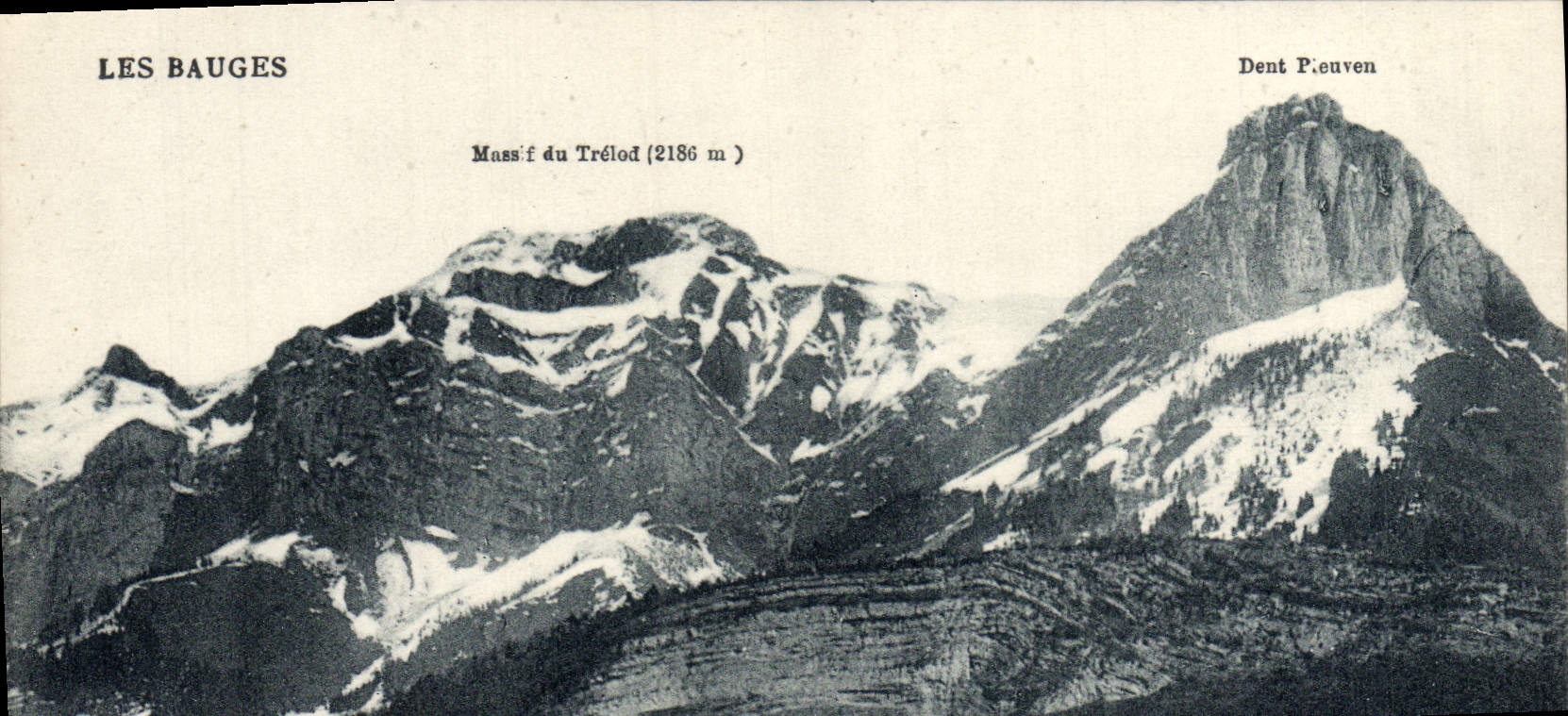 CPA Les Bauges Massif du Trelod Dent Pieuven 