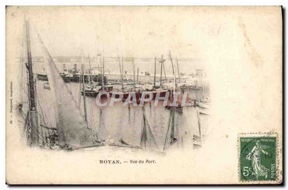 CPA Royan Vue Du Port Bateaux