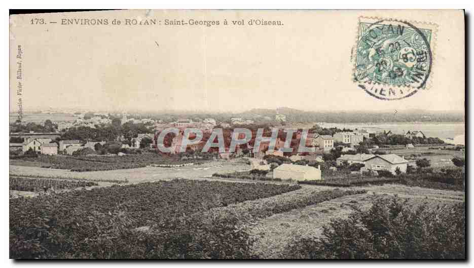 CPA Environs de Royan Saint Georges a Vol d'Oiseau