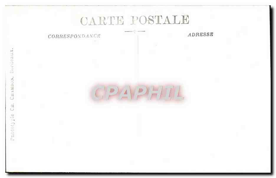 CPA Boudeaux La Rade Vue Generale Bateaux — Verso