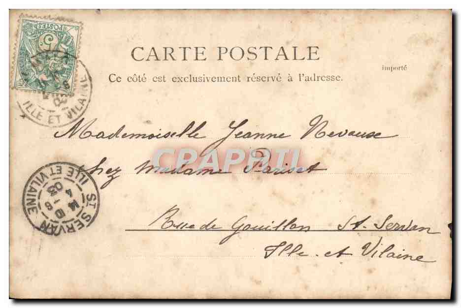 CPA Boudeaux Quai de la Douane Bateaux — Reverso