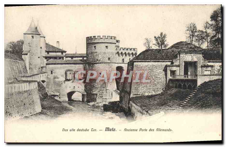 Ancienne Porte des Allemands — Melz — éditeur H. Prillot, n° 34