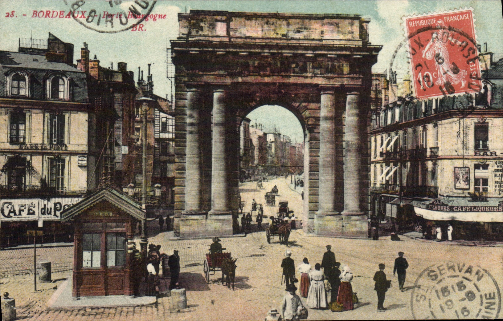 Bordeaux — Porte de Bourgogne — éditeur Paris-Bourgogne, n°28