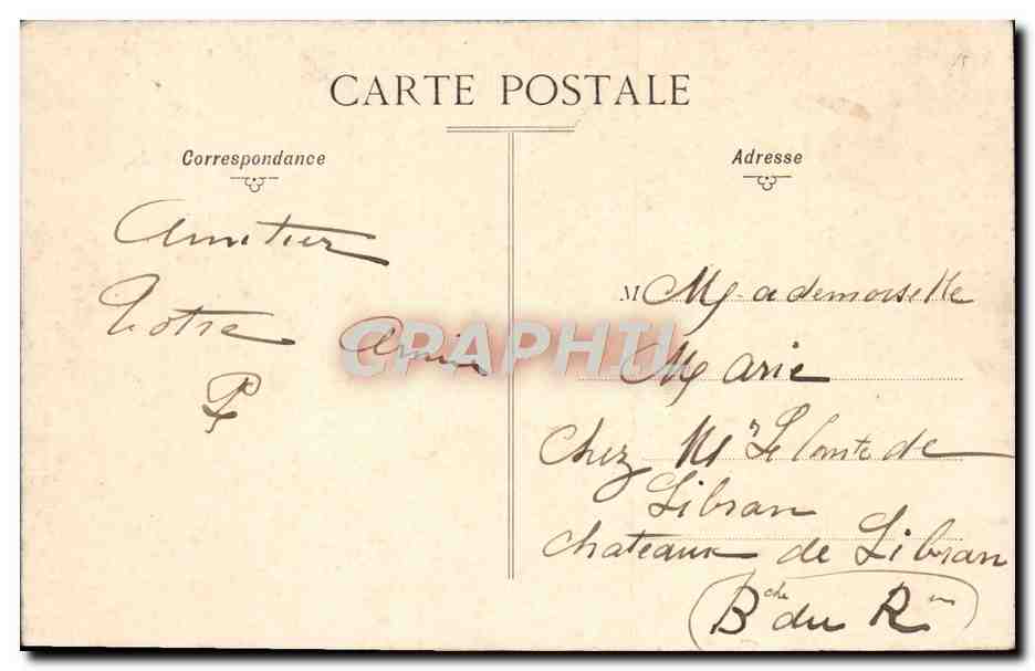 CPA Besancon Vue Generale a Vol D'Oiseau — Rückseite