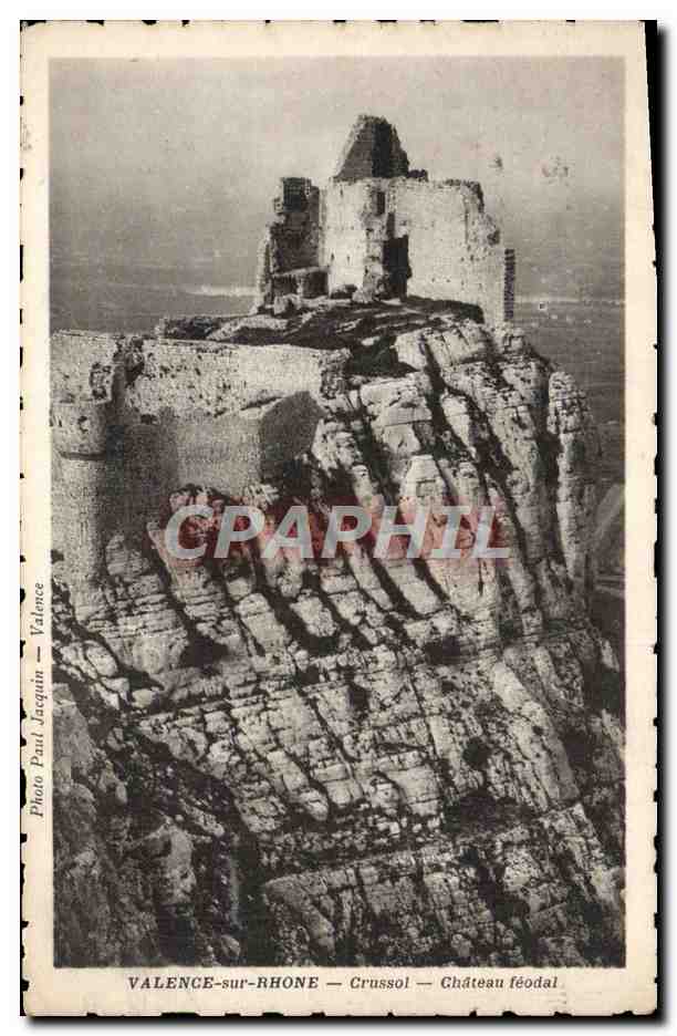 Crussol — Château féodal — Photo Paul Jacqain — Valence