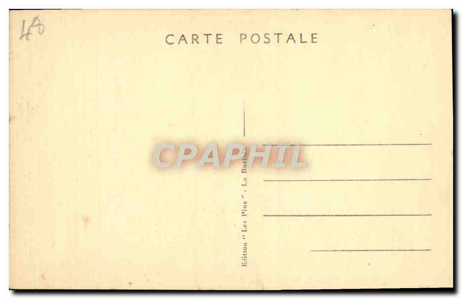 CPA La Bastide Effet de Neige a la Trappe — Rückseite