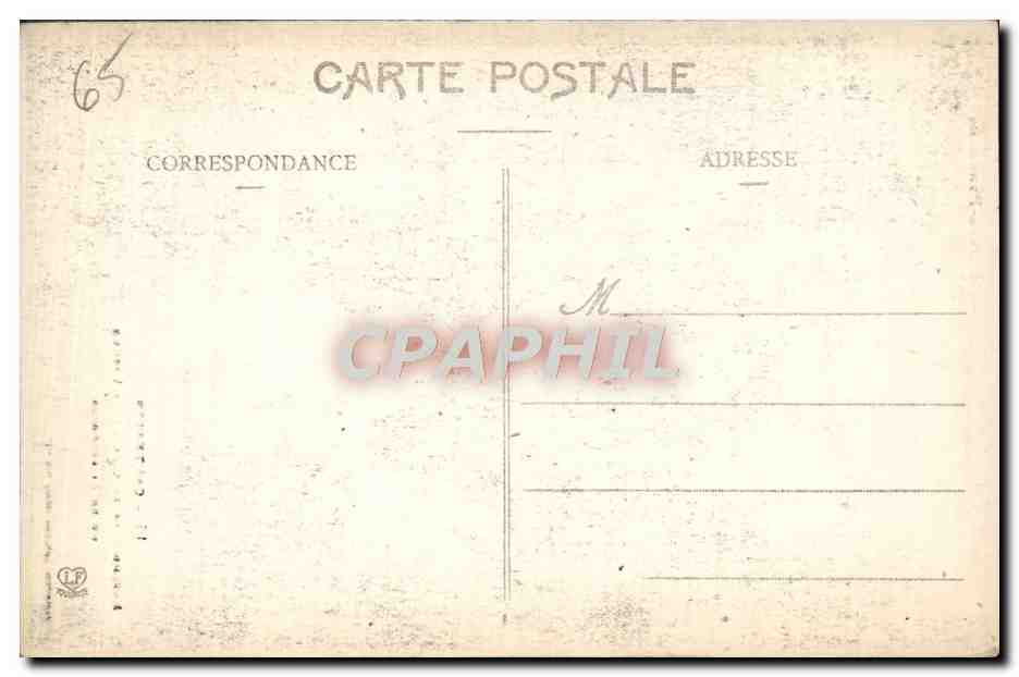 CPA Cauterets Ensemble de la cascade de Lutour ou de Pisse Arros — Rückseite