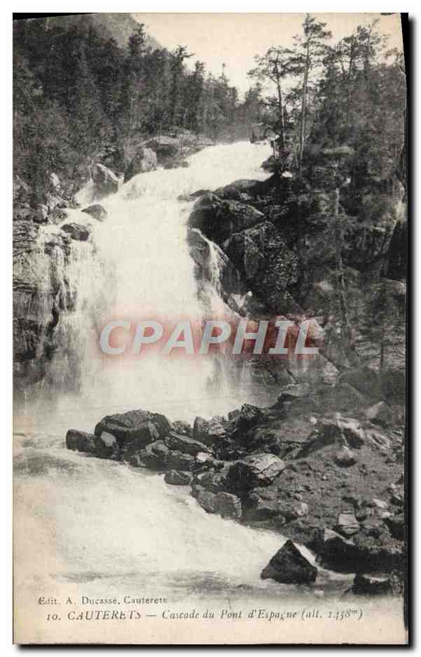 CPA Cauterets Cascade du Pont d'Espagne