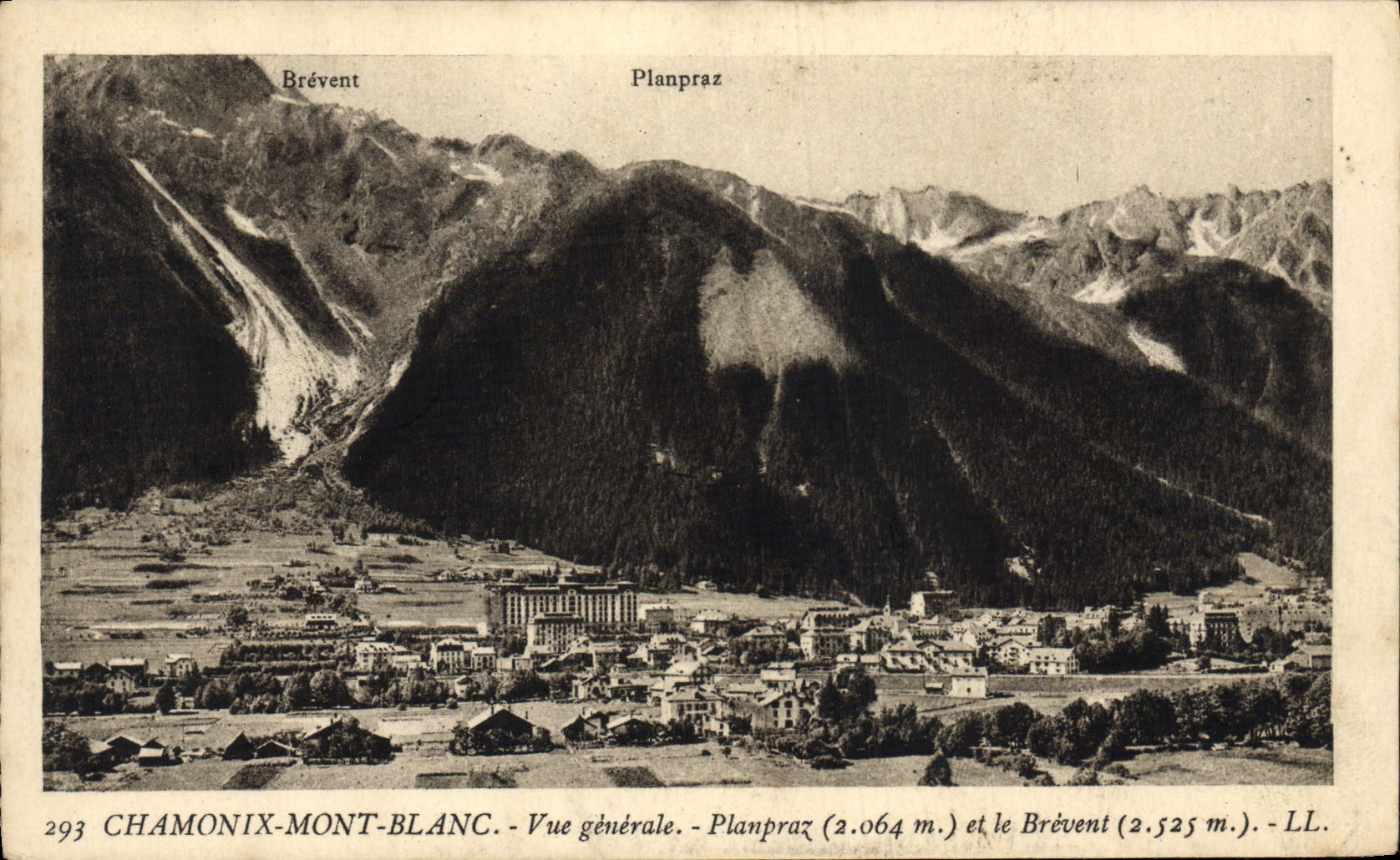 CPA Chamonix Mont Blanc Vue Generale Planpraz et le Brevent 