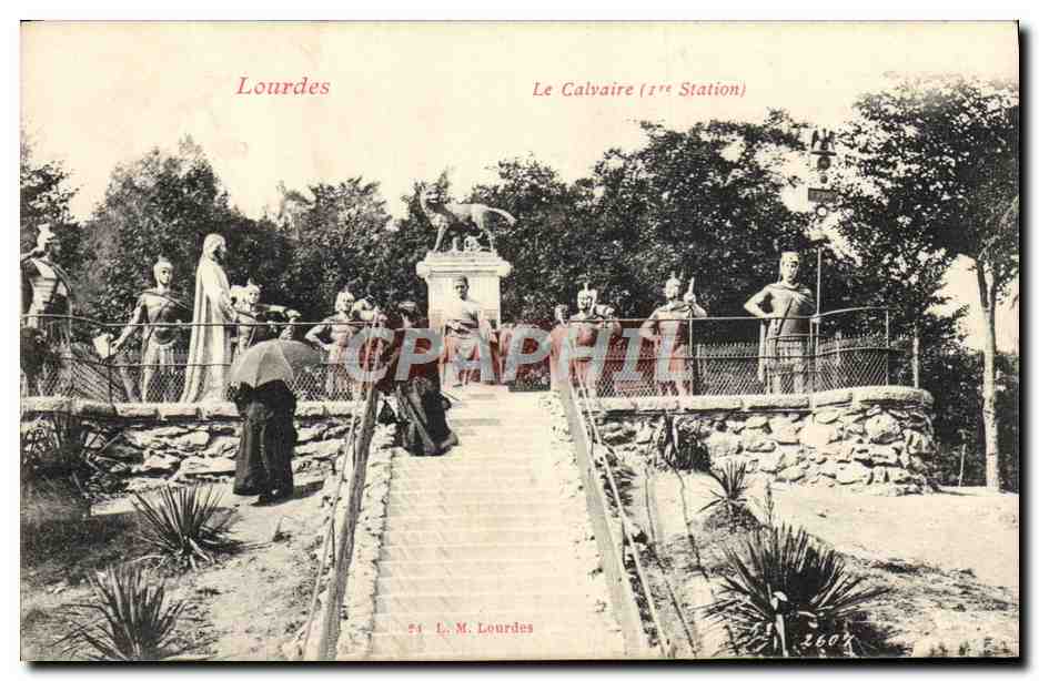 CPA Lourdes Le Calvaire 
