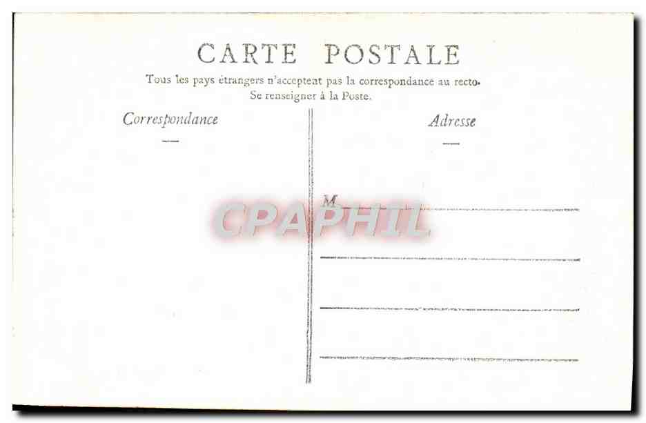 CPA Lourdes 1ere station Calvaire — Verso