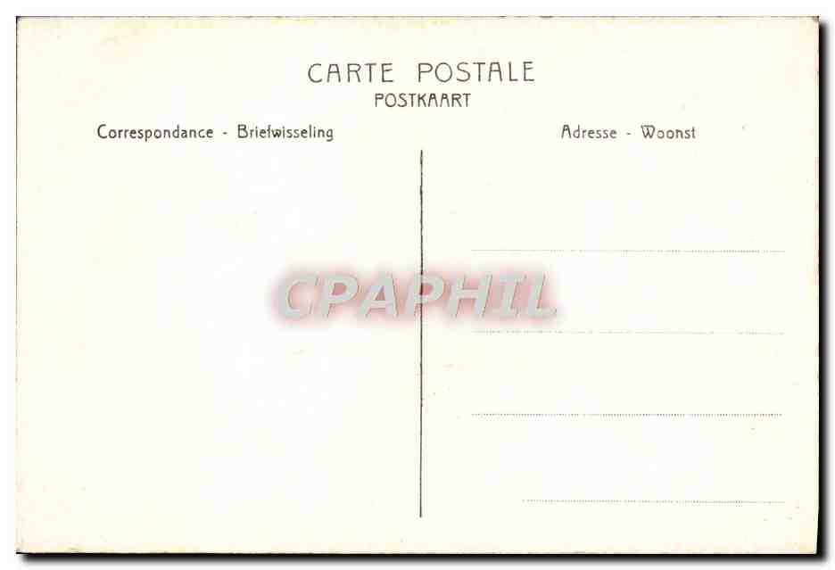 Lourdes — La Basilique et l'Esplanade — Aquarelle d'après nature de A. Le Rouge — Verso
