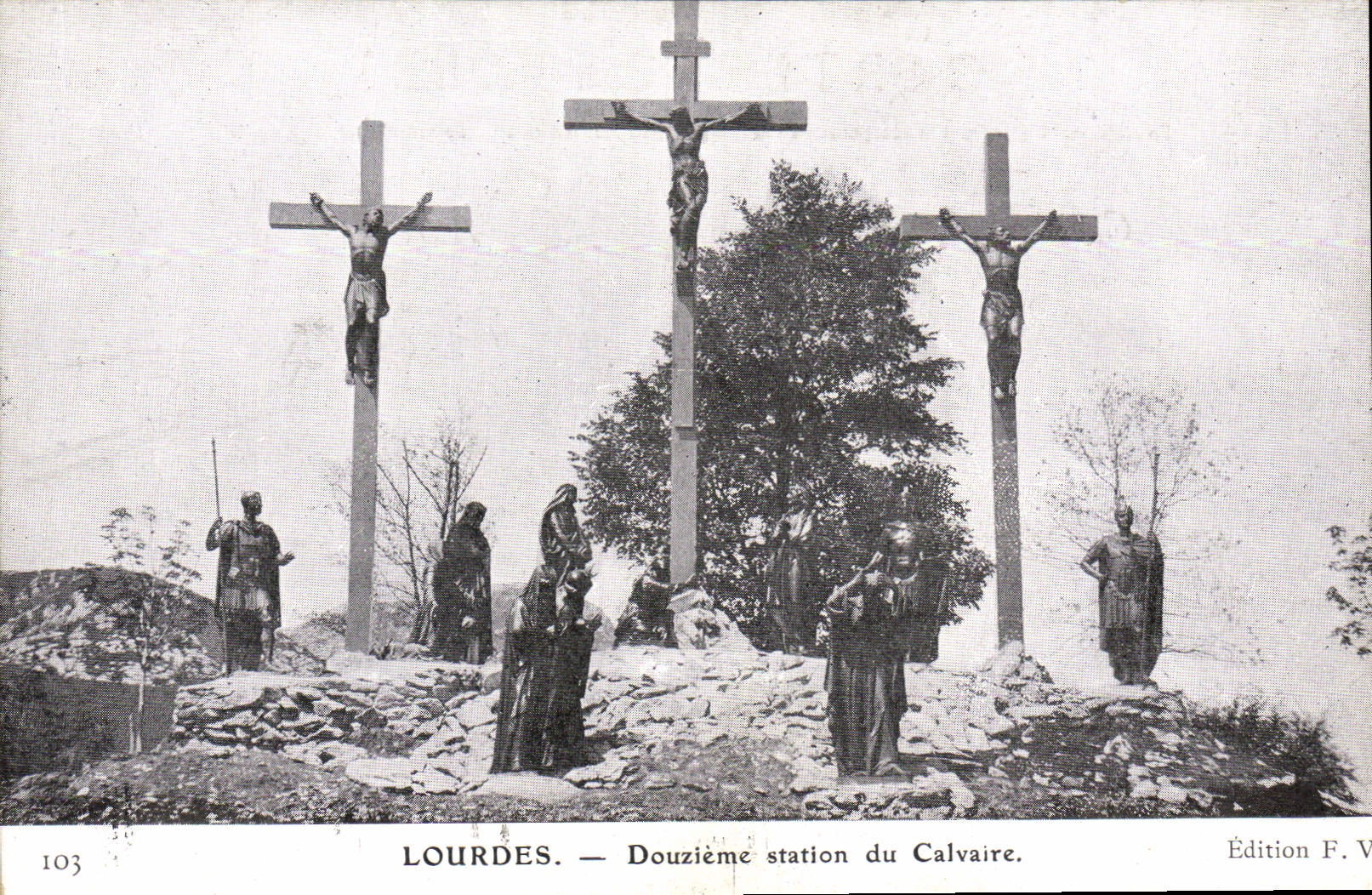 CPA Lourdes Douzieme Station du Calvaire
