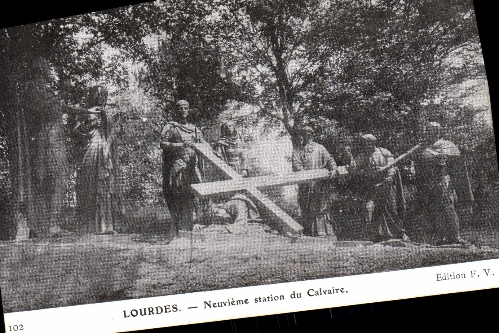 CPA Lourdes Neuvieme Station du Calvaire