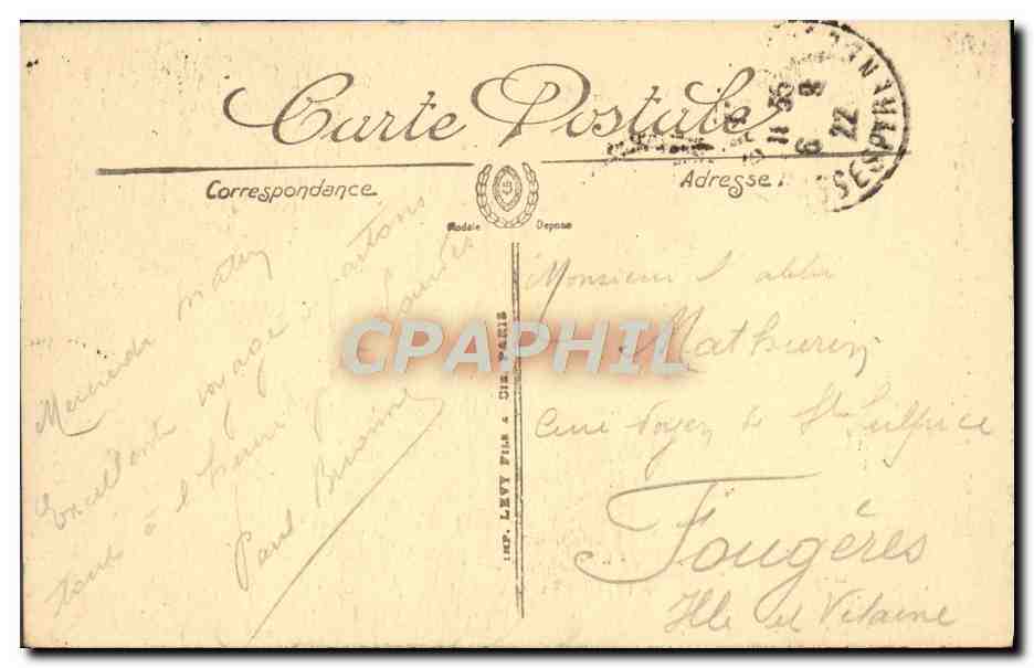CPA Bayonne La Cathedrale et le Cloitre — Verso