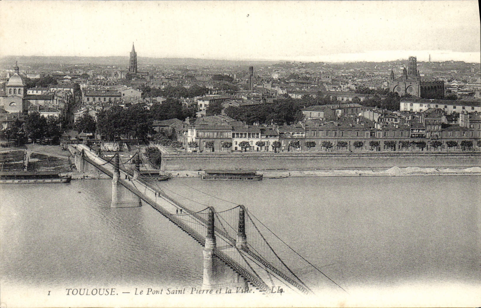 Toulouse — Le Pont Saint-Pierre et la Ville — L.La