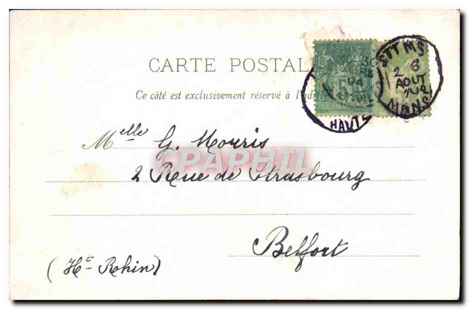 CPA Lourdes La Grotte Miraculeuse — Verso