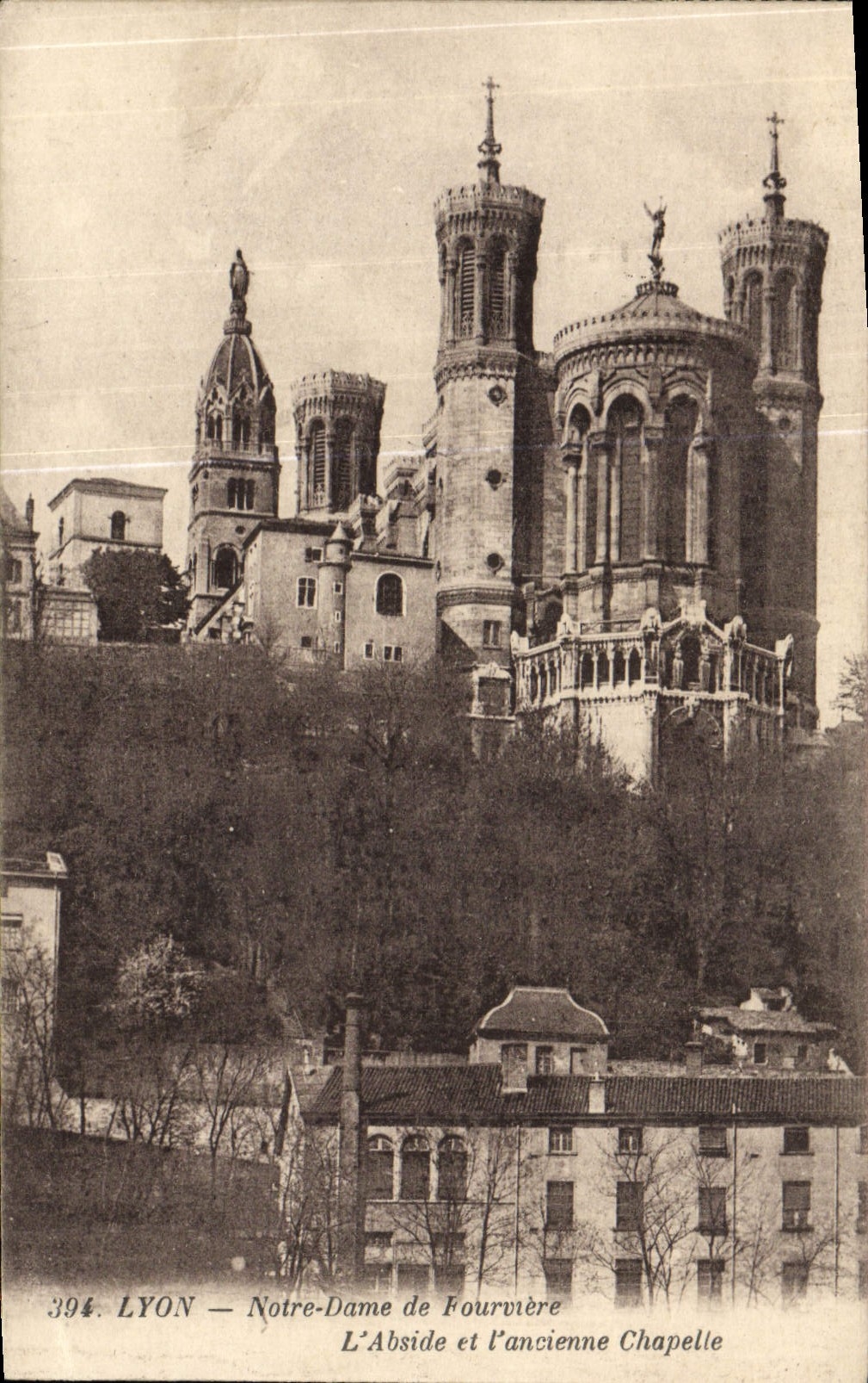 CPA Lyon Notre Dame de Fourviere L'abside et l'ancienne chapelle