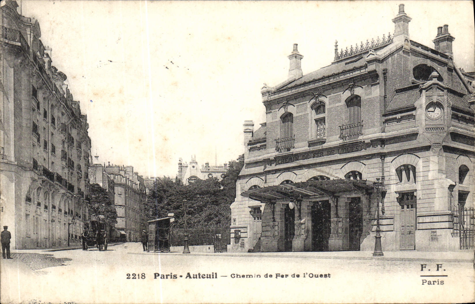 CPA Paris Auteuil Chemin de Fer de L'Ouest